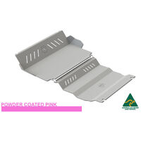 Vonnies Heavy Duty Bash Plates Pink (1st & 2nd) For Mitsubishi Pajero Sport QE 2015-On
