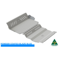 Vonnies Heavy Duty Bash Plates Blue (1st & 2nd) For Mitsubishi Triton MQ/MR '16-ON