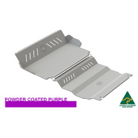 Vonnies Heavy Duty Bash Plates Purple (1st & 2nd) For Mitsubishi Triton MQ/MR '16-ON
