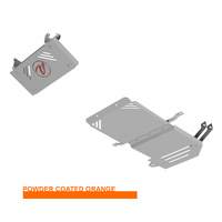 Vonnies Heavy Duty Bash Plates Orange (1st/2nd/3rd) For Suzuki Jimny JB74 2019-On