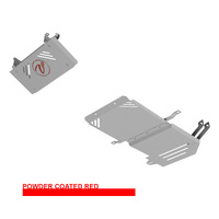 Vonnies Heavy Duty Bash Plates Red (1st/2nd/3rd) For Suzuki Jimny JB74 2019-On