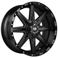 King Wheels 4X4 Blade Satin Black Alloy Wheels - 17x9 6/139.7 0p