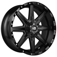 King Wheels 4X4 Blade Satin Black Alloy Wheels - 18x9 6/139.7 0p