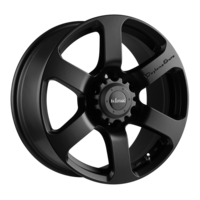 King Wheels 4X4 Daytona Satin Black Alloy Wheels - 18x8 5/114.3 35p