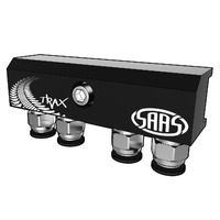 SAAS Diff Breather Kit 4 Port suit FORD RANGER/EVEREST 2015> M8 Thread