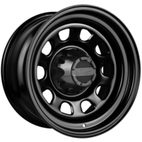 King Wheels D-Hole Black Steel Wheels - 16x8 6/139.7 40p