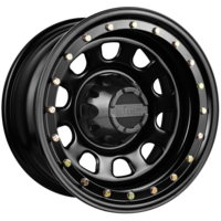 King Wheels D-Locker Black Steel Wheels - 16x8 6/114.3 0p