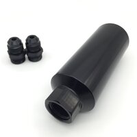 Autotecnica Aluminum Black Fuel Filter with Magnet 7.25" x 2.5 AN12 DS5573BK