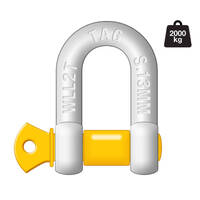 TAG D-Shackle - 13mm, 2000kg, Drop Forged Carbon Steel