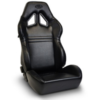 *Clearance* SAAS Seat Dual Recline Kombat Black PU Leather ADR Compliant