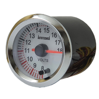 Autotecnica Volt Gauge 8-18v White/Chrome 52mm G6147G7W