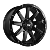 King Wheels 4X4 Gator Satin Black Alloy Wheels - 17x8 6/114.3 30p