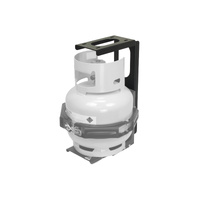 Vonnies Black Top Mount Adaptor for 2Kg 'Claw' Gas Bottle Holder Australian Made
