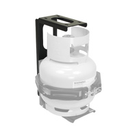 Vonnies Black Top Mount Adaptor for 3.7Kg & 4Kg 'Claw' Gas Bottle Holder Australian Made