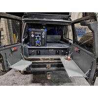 Vonnies Rear Barn Door Fold Down Table Both Sides No Speaker for Nissan Patrol GQ Wagon (1988-1998)