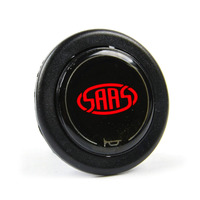 SAAS Horn Button Gloss Black complete with Red SAAS Logo