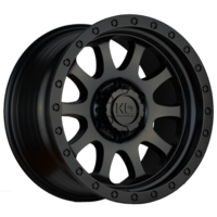 King Wheels 4X4 Hurricane Satin Black Alloy Wheels - 16x8 6/139.7 25N