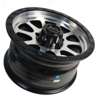 King Wheels 4X4 Hurricane Satin Bronze Black Lip Alloy Wheels - 16x8 6/139.7 25N