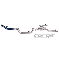 Torqit Twin Exit Exhaust FOR TOYOTA 79 SERIES 4.5L SINGLE CAB LANDCRUISER HS8130SS-TW: Enhance Sound and Performance