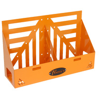 Vonnies 20L Orange Canopy/Trailer Mounted Double Jerry Can Holder for Water & Fuel Australian Made.