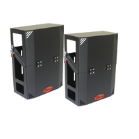 Vonnies Two Pack 20L Black Canopy/Trailer Mounted Front FLIP FOLDING Single Jerry Can Holder for Water & Fuel Australian Made.