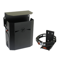 Vonnies Combo Pack Folding Black Jerry Can Holder and 2KG Gas Bottle Holder for Canopy/Trailer. Australian Made.