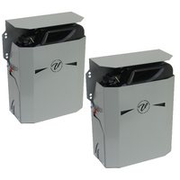Vonnies Two Pack 20L Grey Front Folding Canopy/Trailer Jerry Can Holder for Water & Fuel Australian Made.
