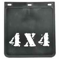 ROADSAFE - BLACK RUBBER MUDFLAP 4X4 BLK 230 (W) X 250MM (DROP) 1PC