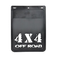 ROADSAFE - BLACK RUBBER MUDFLAP 4X4 O/R 230 (W) X 305MM (DROP) 1PC