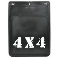 ROADSAFE - BLACK RUBBER MUDFLAP 4X4 BLK 230 (W) X 305MM (DROP) 1PC