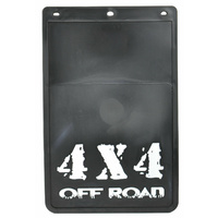 ROADSAFE - BLACK RUBBER MUDFLAP 4X4 O/R 230 (W) X 355MM (DROP) 1PC