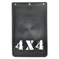 ROADSAFE - BLACK RUBBER MUDFLAP 4X4 BLK 230 (W) X 355MM (DROP) 1PC