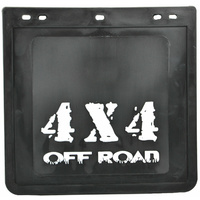 ROADSAFE - BLACK RUBBER MUDFLAP 4X4 O/R 295 (W) X 285MM (DROP) 1PC