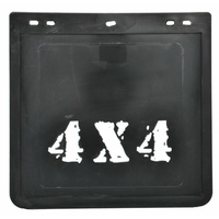 ROADSAFE - BLACK RUBBER MUDFLAP 4X4 BLK 295 (W) X 285MM (DROP) 1PC