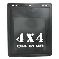 ROADSAFE - BLACK RUBBER MUDFLAP 4X4 O/R 295 (W) X 355MM (DROP) 1PC