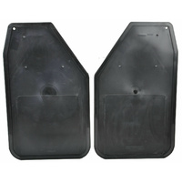 ROADSAFE - MUDFLAP BLACK RUBBER LH 283 (W) X 475MM (DROP) 1PC