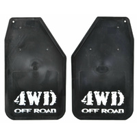 ROADSAFE - BLACK RUBBER MUDFLAP 4WD O/R RH 283 (W) X 475MM (DROP) 1PC