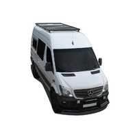 Mercedes-Benz Sprinter 144in/170in / L2/L3 / MWB/LWB Wheelbase w/OEM Tracks (2006-Current) Slimline II Roof Rack Kit / Tall