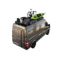 Mercedes-Benz Sprinter 2Gen/3Gen 170in/L3/LWB Wheelbase w/o OEM Tracks (2006-Current) Slimline II Roof Rack Kit / Tall