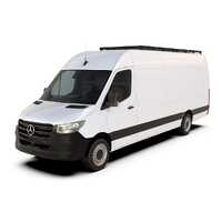 Mercedes-Benz Sprinter 170in/L3/LWB Wheelbase w/OEM Tracks (2006-Current) Slimline II Roof Rack Kit / Tall