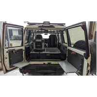 Vonnies Rear Barn Door Fold Down Tables Both Sides for TOYOTA 76/78 Series Landcruiser