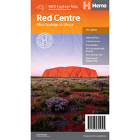 Hema Map - Red Centre Alice Springs To Ulluru
