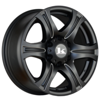 King Wheels 4X4 Rebel Satin Black Milled Alloy Wheels - 16x7 6/114.3 25p