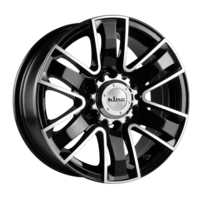 King Wheels 4X4 Rok Machined Black Alloy Wheels - 16x7 6/114.3 25p