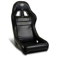 SAAS Seat Fixed Back Mach II Black PU Leather ADR Compliant