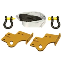 Roadsafe 4WD Tow Point Kit Pair w/Shackles Bridles for Toyota Hilux GUN 2015-ON 