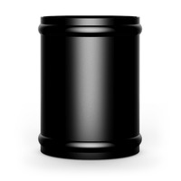 SAAS Aluminium Pipe 76mm ID x 100mm Black Anodised