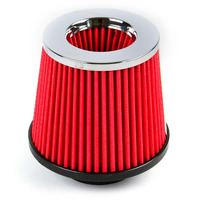SAAS Pod Filter Red Urethane Chrome Top 76mm