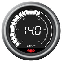 SAAS SG41250 Volt Gauge 8v-18v 52mm Muscle Digital Series