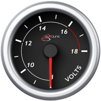 SAAS SG71250 Volt Gauge 8v-18v 52mm Black Autoline 
